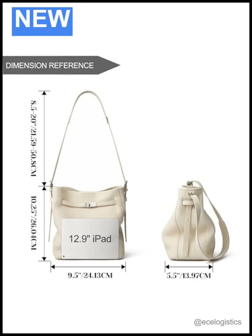 Genuine Leather Hobo Bucket Bag Women Large Crossbody Shoulder Handbag